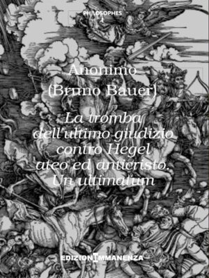 cover image of La tromba dell'ultimo giudizio contro Hegel ateo ed anticristo. Un ultimatum